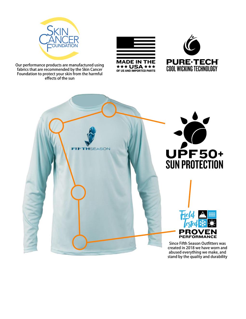 NEW* Arctic Blue Ultra Performance Hoodie UPF 50 Fishing Shirt
