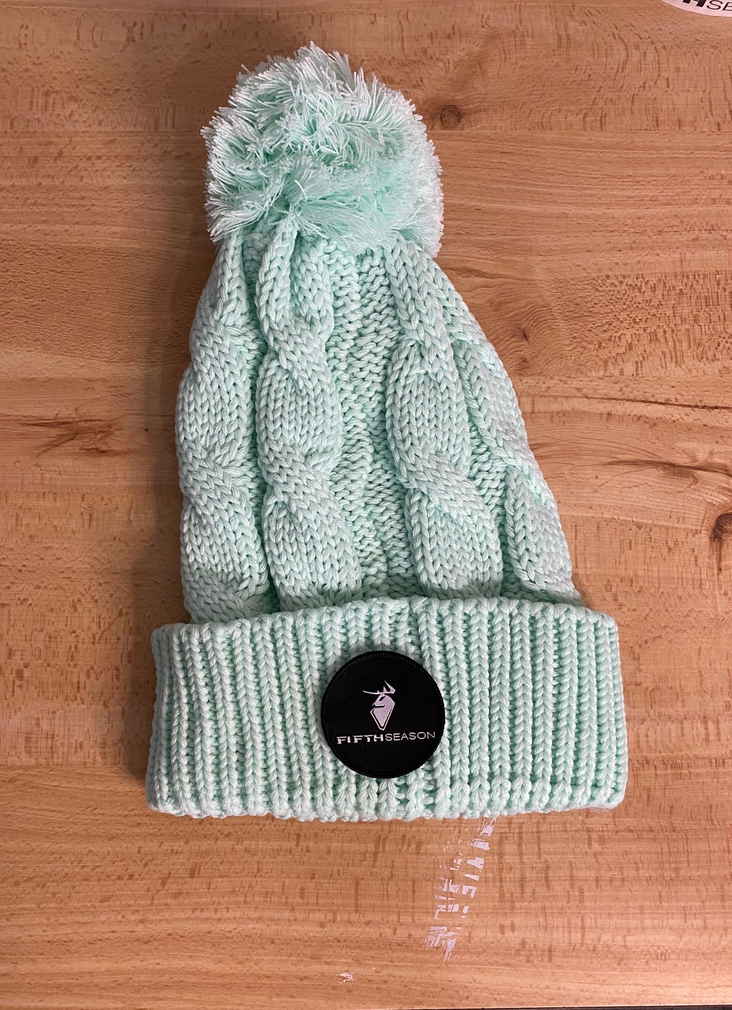 *NEW* Fifth Season Chunky Knit POM Beanie - Seagrass